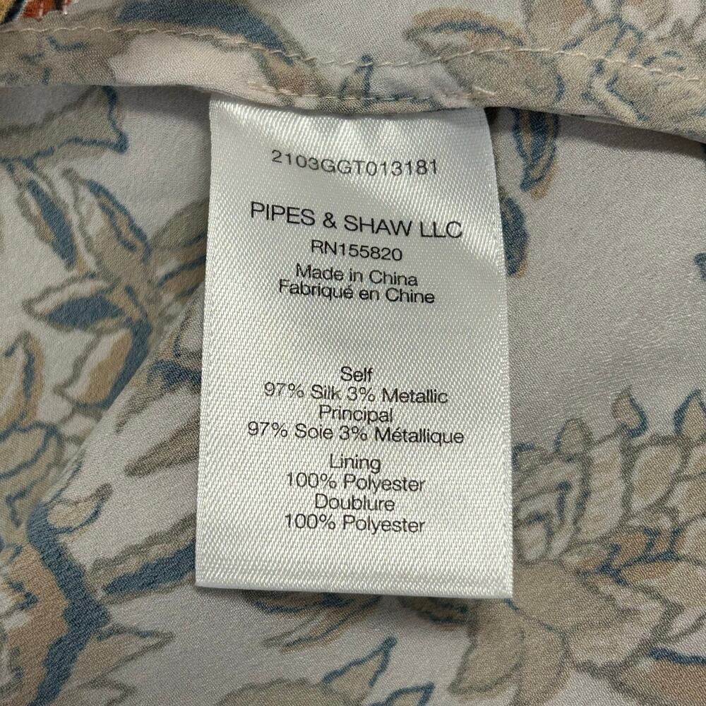 Veronica Beard hazel blush pink floral silk chiffon skirt Women’s size 0 - Picture 7 of 9